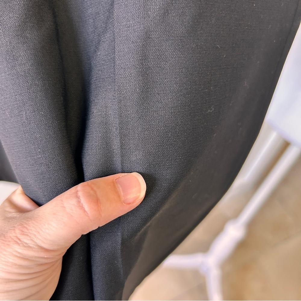 Perry Ellis Men’s 2 Piece Suit 38 Short Blazer & 32R Pants Black Wool Event - Picture 16 of 16